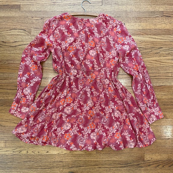 Free People Stealing Fire Tunic Dress Sz S Bohemian Hippie Light & Flowy - Picture 14 of 15